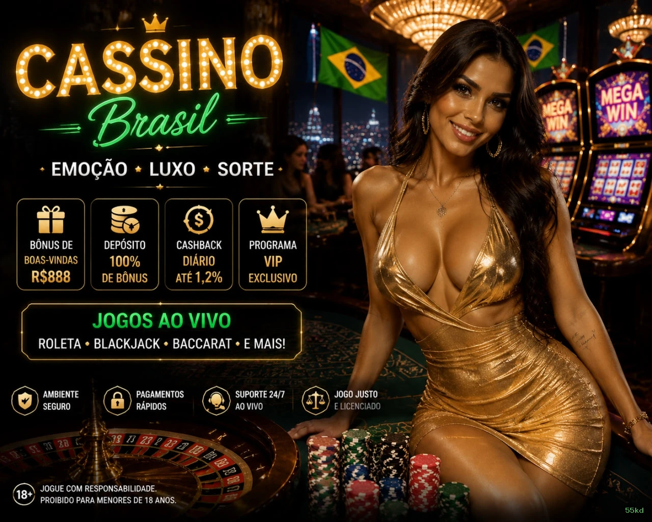 Imagem promocional do aplicativo mobile da 55kd
