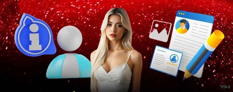 Imagem promocional do login da 55kd